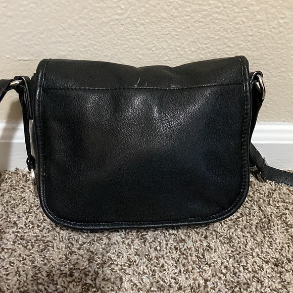 Michael Kors black leather crossbody handbag purse - Picture 5 of 8